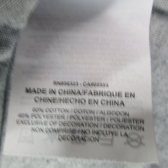 Nike Tee Shirt Mens 2XL Gray Heather Dri-Fit Swoosh Logo Long Sleeve Crew Neck - Picture 4 of 8